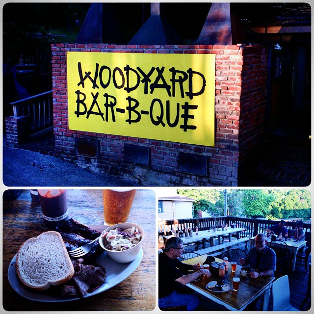 First meal in KC, had to stop at the #Woodyard! Wonderful food there! Always look forward to it!