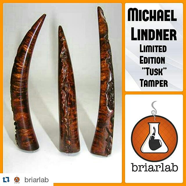 Check out these sweet ‘Tusk’ tampers by Michael Lindner (@lindnerpipes)! Limited edition, not available anywhere else! Go to the @briarlab #indiegogo 
http://igg.me/at/briarlab