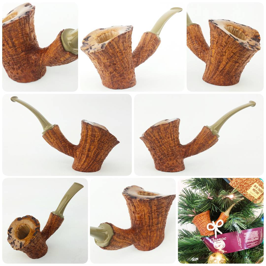 And one more for today. Nice little contrast blast cherrywood. All ready to go…even has a bow! Contact me if interested nate@natekingpipes.com 
#artisanpipe #artisanpipeshop #pipeplayground #briarlab #nkpwhq #blhq #smallbusiness #indianapolis