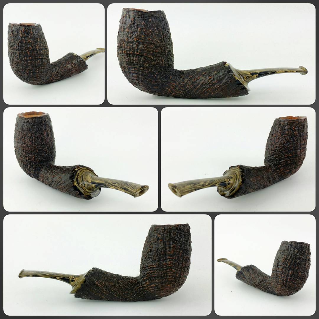 Black blast bent egg completed. This pipe is reserved. 
#artisanpipe #artisanpipeshop #pipeplayground #briarlab #nkpwhq #blhq #smallbusiness #indianapolis #indiana #pipepix