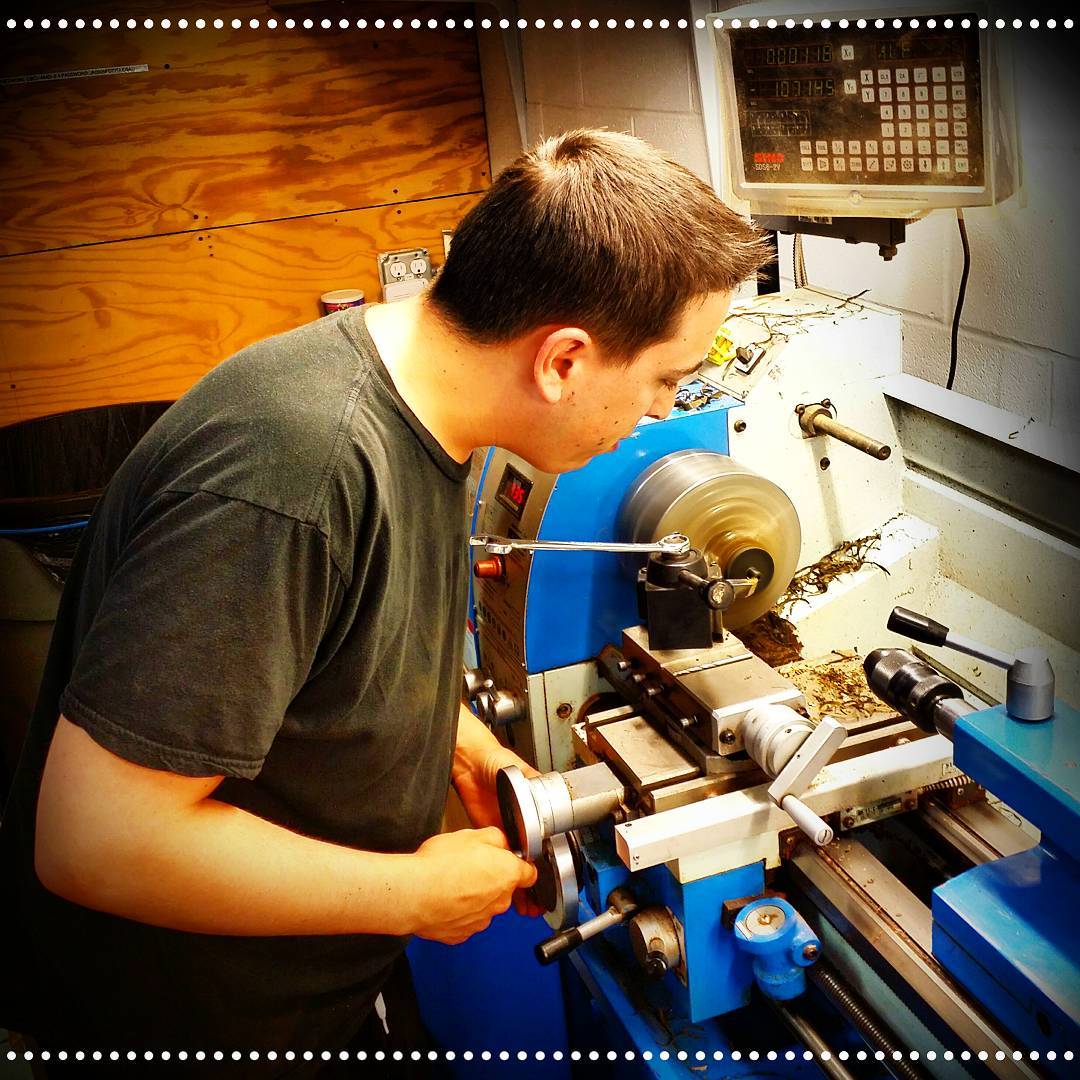 @scottspipes at Briarlab working on a stem. Always a pleasure to have him here!