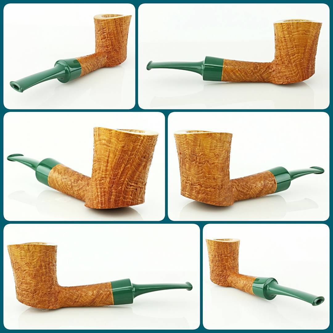 Wrapping up this small tan blast. At 4.76″ in length and only 1oz (29g) it’s a great little pipe! Custom color saddle stem complements the orange hues of the blast quite well.

#artisanpipe #artisanpipeshop #pipeplayground #briarlab #nkpwhq #blwhq #pipepix #indianapolis #indiana #smallbusiness #nowavailable #keepindyindie