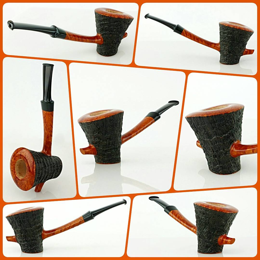 Just wrapping up this partial blasted speared standing dublin. This pipe is quite light, utilizing a mega-thin oval shank and weighs in just over one ounce (1.1oz, 31g). #artisanpipe #artisanpipeshop #pipeplayground #briarlab #nkpwhq #blwhq #pipepix #indianapolis #indiana #smallbusiness #nowavailable
