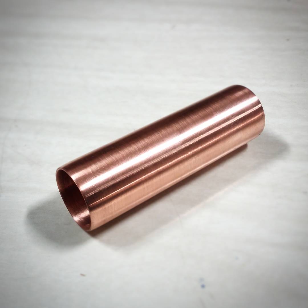 Just finished a copper slide for a friend in the @blackmarketvinylband.

Definitely look them up!