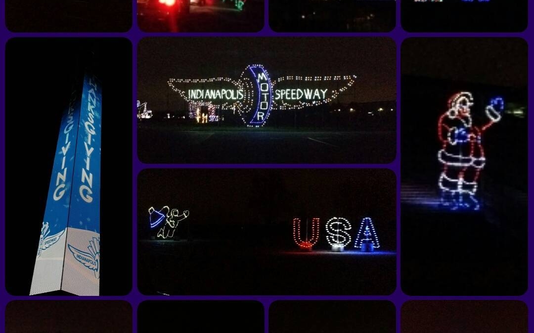 Drove through the #IndiananpolisMotorSpeedway light show with my family tonight, quite beautiful!