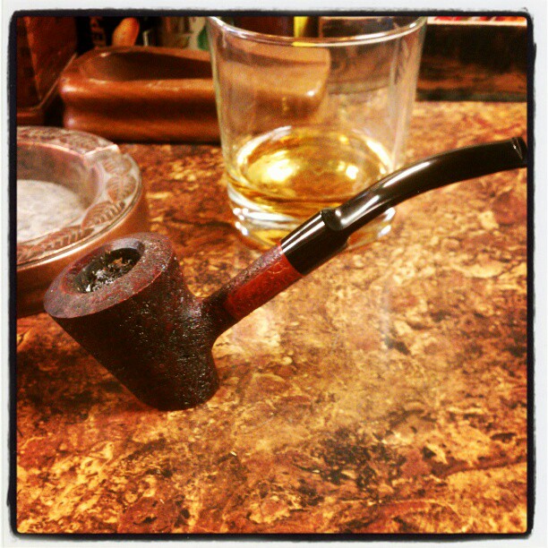 Smoker’s Haven Exotique in my CPS 2012 POY Nate King Pipes